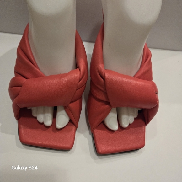 Marc Fisher LTD.Women's Pink  Dellian Knotted Strap Slip On Sandals💞 - Picture 4 of 10